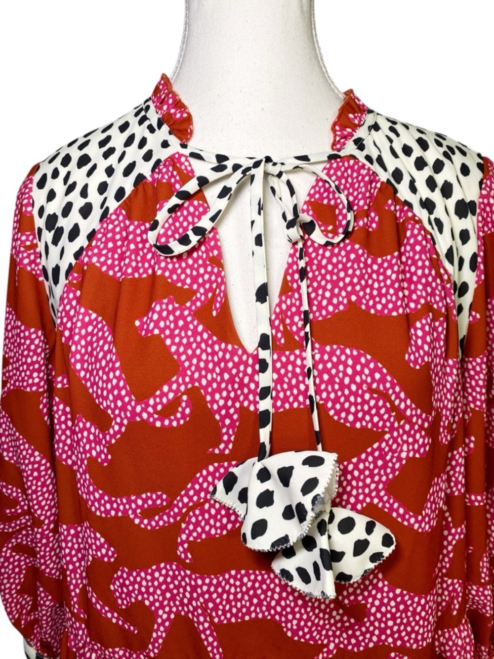 CROSBY by Mollie Burch Talulah Maxi Long Sleeve Dress in "Jumping Jags" NWT - Picture 4 of 16